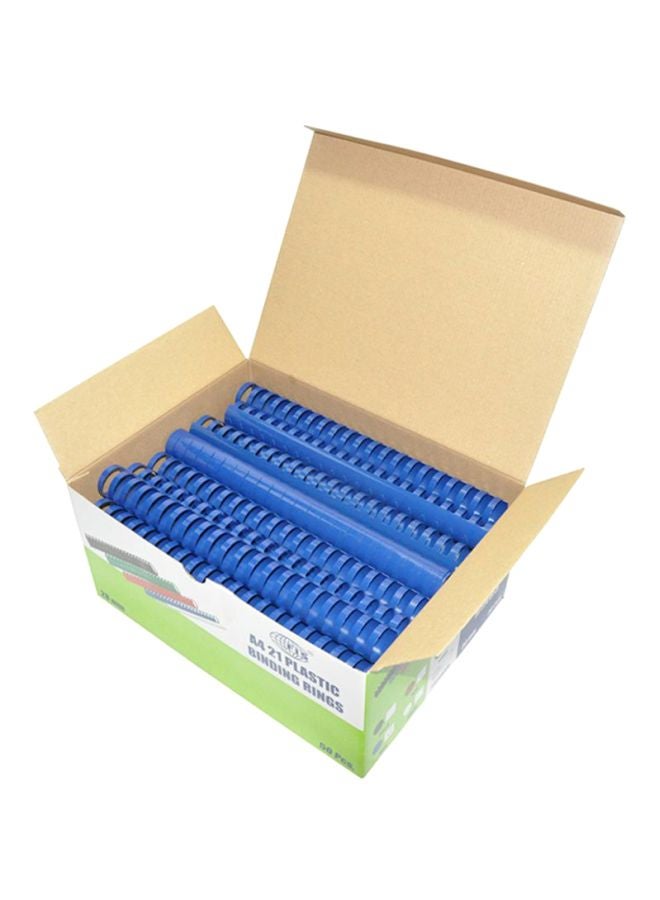 FIS 50-Piece Plastic Binding Ring Blue - Image 1
