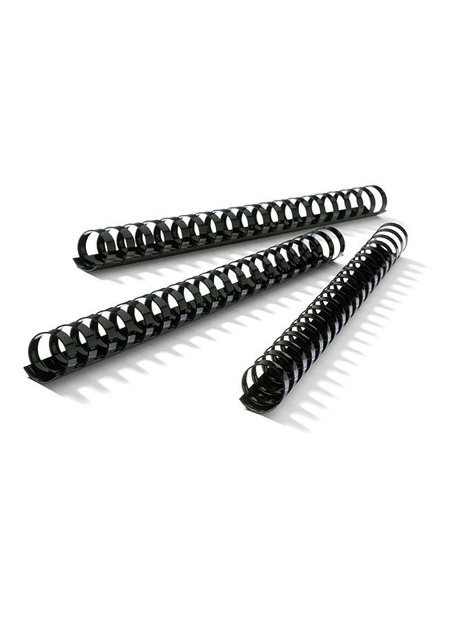 FIS - 50-Piece Plastic Binding Rings Black - Image 1