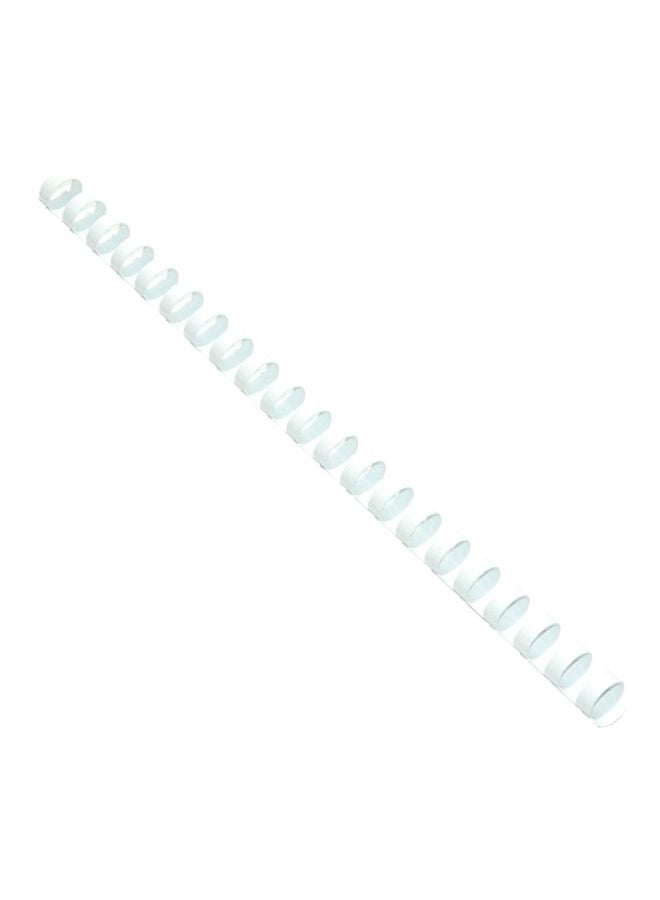 FIS 100- Piece Plastic Binding Rings White - Image 2