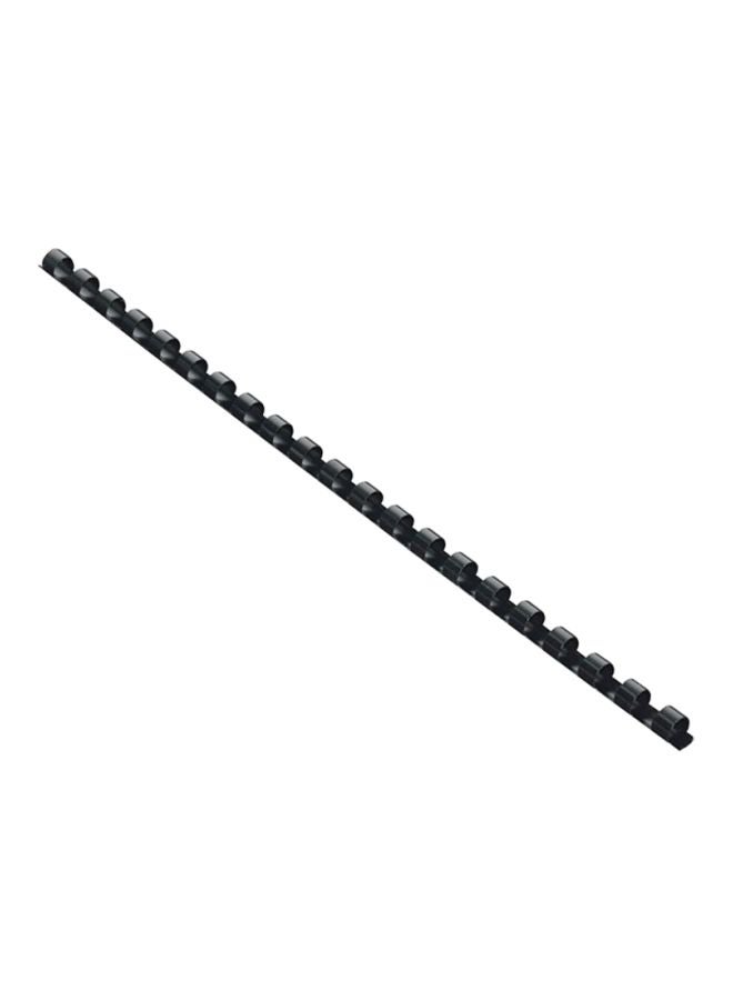 FIS 100-Piece A4 Plastic Binding Rings Black  - Image 2