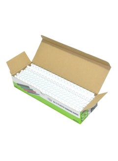 FIS 100-Piece A4 Plastic Binding Rings White  - Image 1