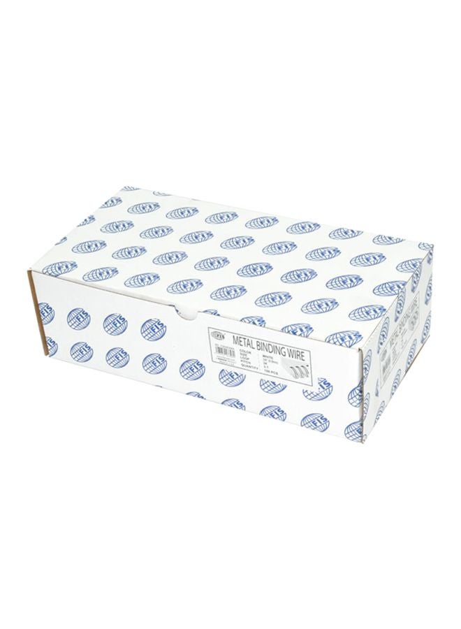 FIS 100-Piece Metal Binding Wire White  - Image 3