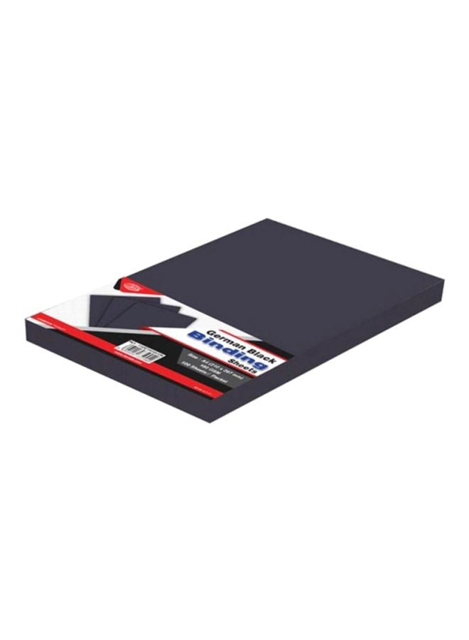 إف اي أس  100 ورقة تجليد ألمانية مقاس A4 أسود - Image 1