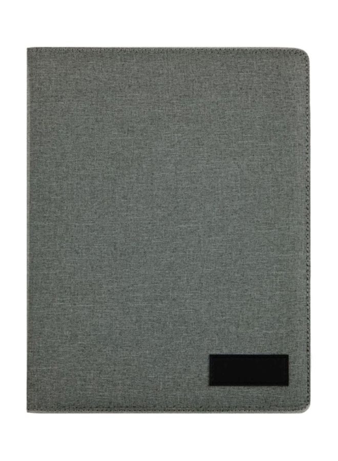 giftology - A4 Fabric Portfolio With Notepad Dark Grey - Image 1