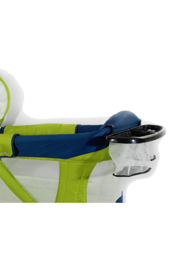 Uni baby Mini Park Crib Green/Dark Blue - Image 3
