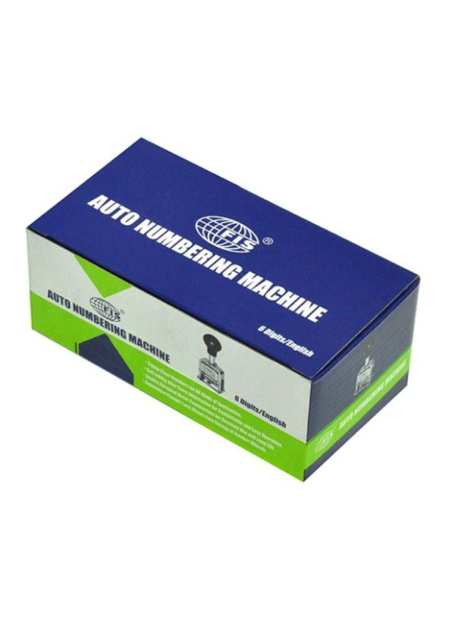 FIS 6-Digits English Numbering Stamp Silver/Black/Beige - Image 2