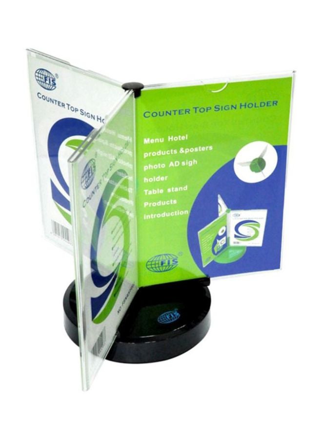 6-Side Acrylic Sign Holder Clear