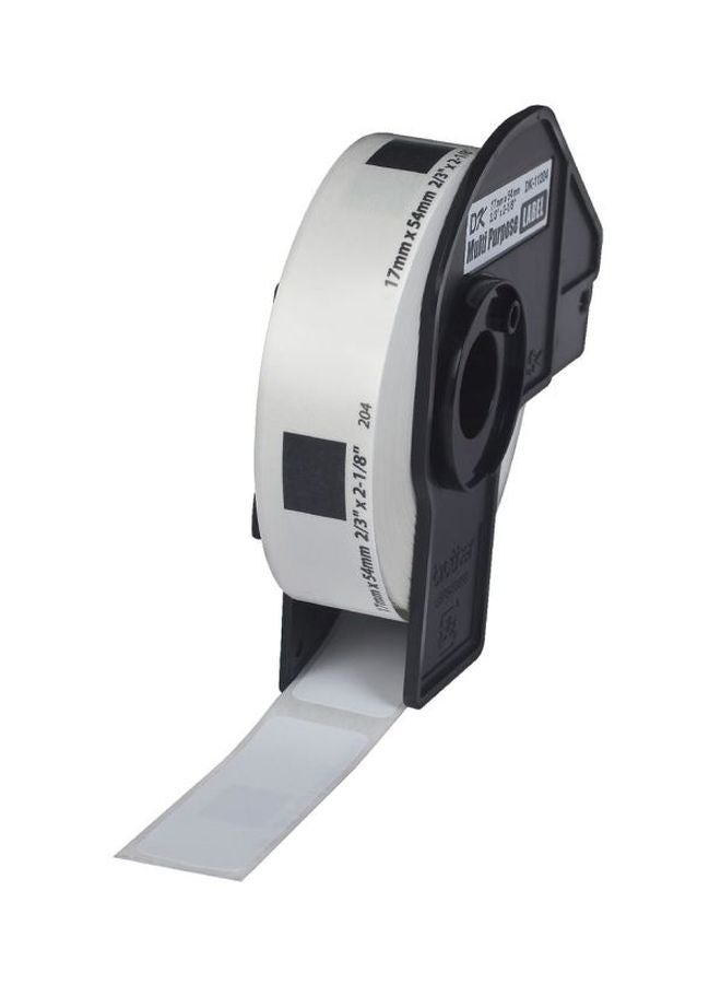 brother 400-Piece Multipurpose Label Bundle Black/White - Image 1