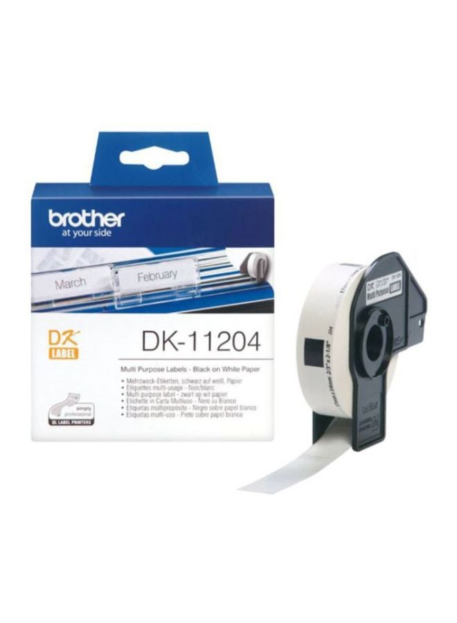 brother 400-Piece Multipurpose Label Bundle Black/White - Image 3