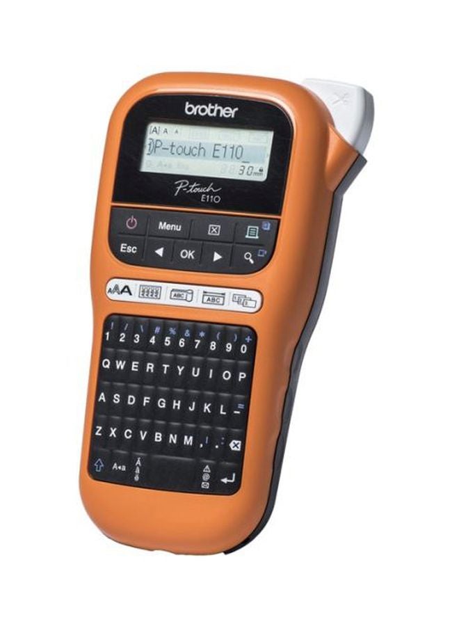 brother - P-Touch Handheld Label Printer Orange/Black - Image 1