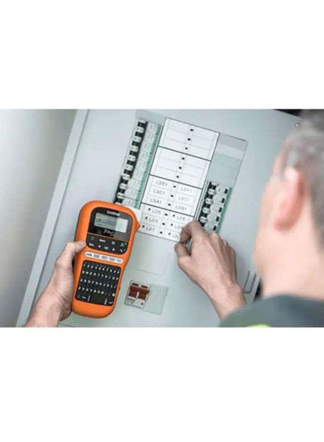 brother - P-Touch Handheld Label Printer Orange/Black - Image 1