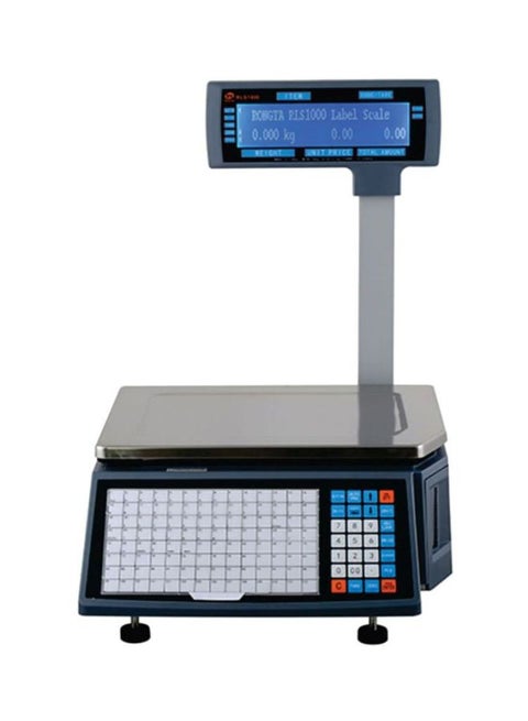 Weighing Scale With Label Printer Silver/Blue