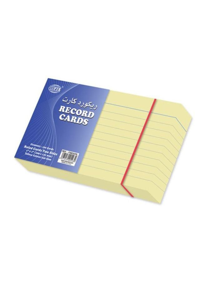 FIS 100-Piece Ruled Record Card  - Image 2