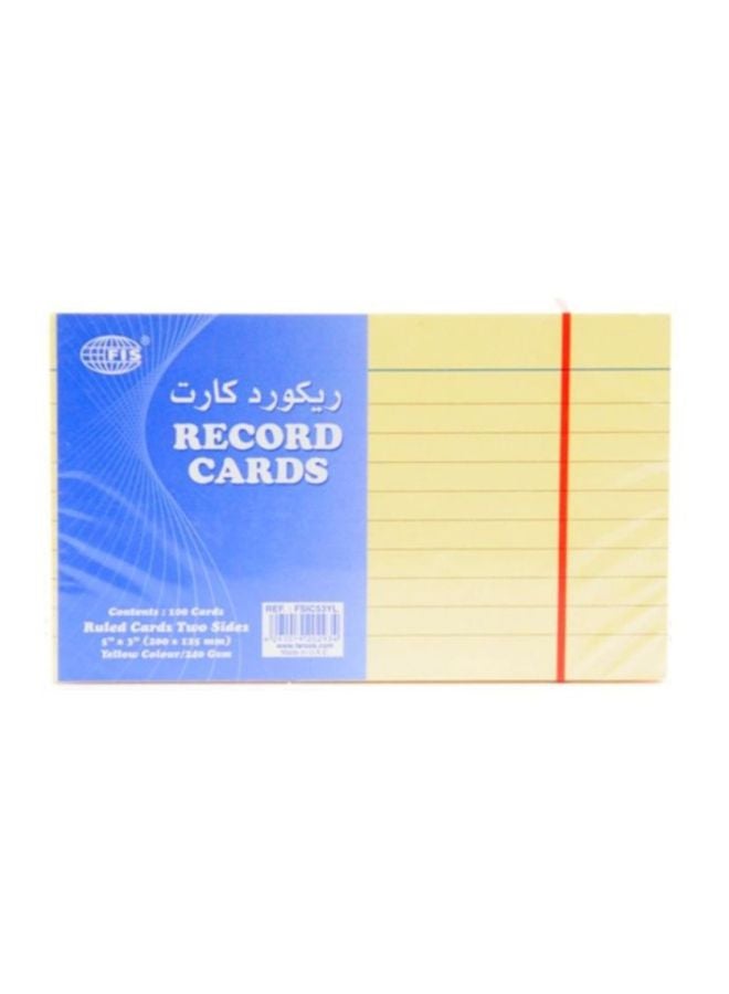 FIS 100-Piece Ruled Record Card  - Image 3