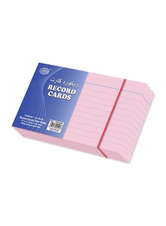 FIS 100-Piece Ruled Record Card 5 x 3cm  - Image 2