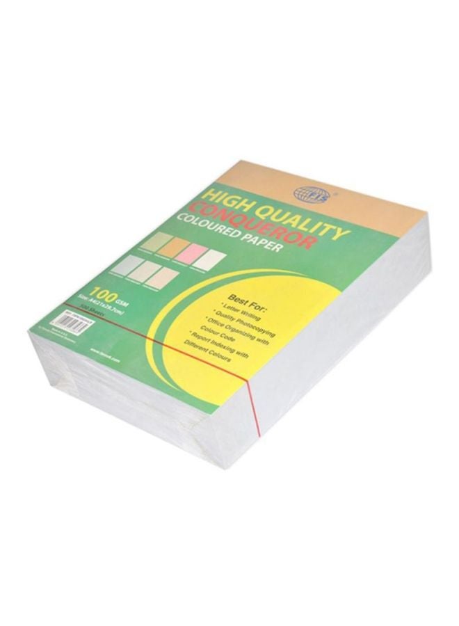 FIS 500-Sheet A4 Conqueror Coloured Paper  - Image 1