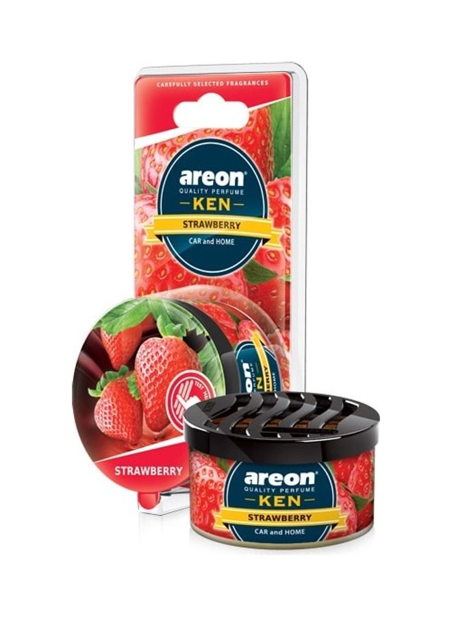 Areon 2-Piece Car Air Freshener Ken & Perfume 35 ml  - Strawberry - Image 3