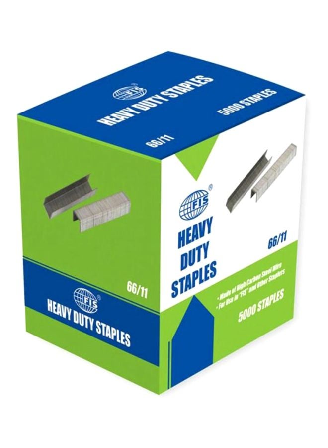 FIS 5000-Piece Heavy Duty Staple Pin Set Silver - Image 2