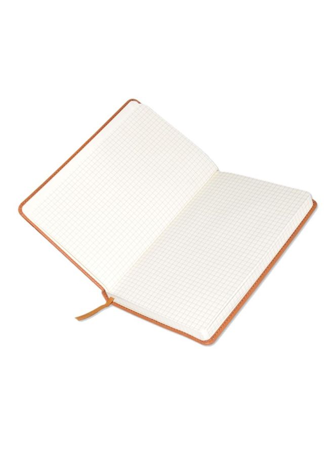 FIS 120-Sheets Executive Square Notebook With Pen Brown - Image 2