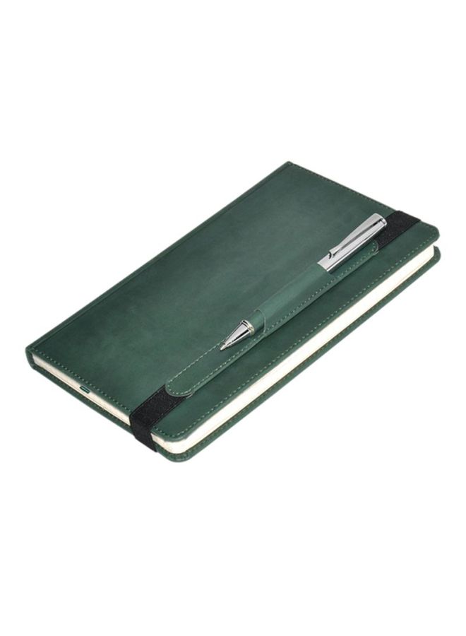 إف اي أس  دفتر ملاحظات أكزوكاتيف مربع الشكل مزود بقلم من 120 ورقة أخضر - Image 1