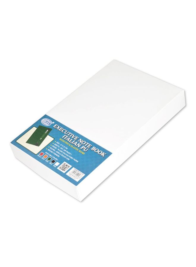 FIS 120-Sheets Executive Single Line Notebook With Pen Green - Image 3