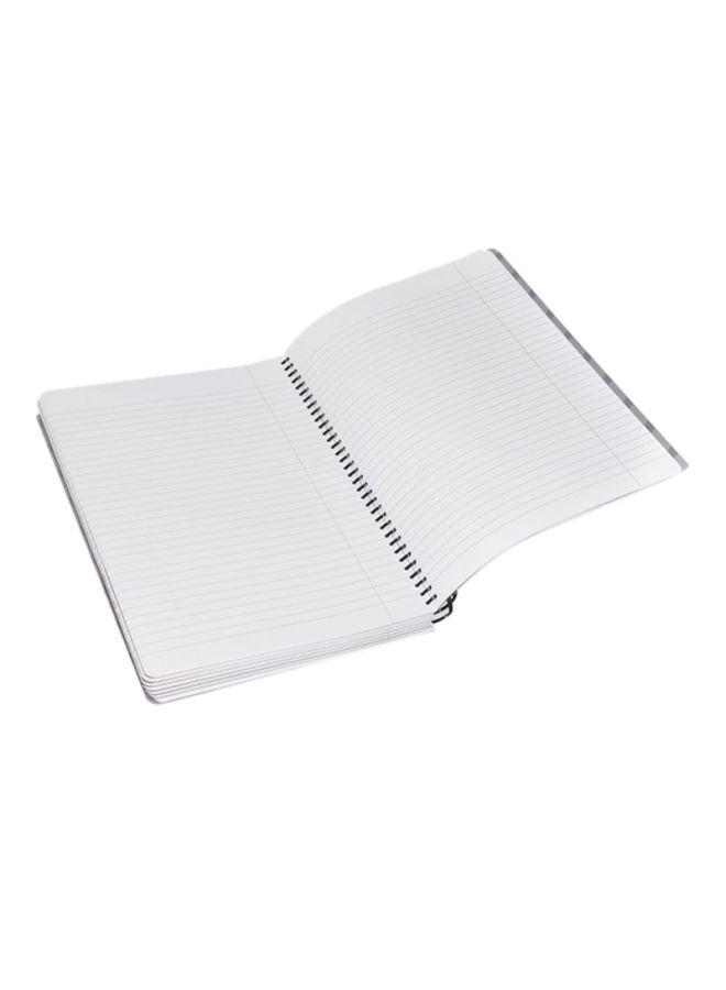 إف اي أس  دفتر كلاسيكو للجامعة مقسم إلى 7 أقسام مقاس A4 مكون من 240 ورقة رمادي/برتقالي/اسود - Image 3