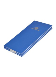 FIS Single 2 Quire 1 Column Cash Book Blue  - Image 1