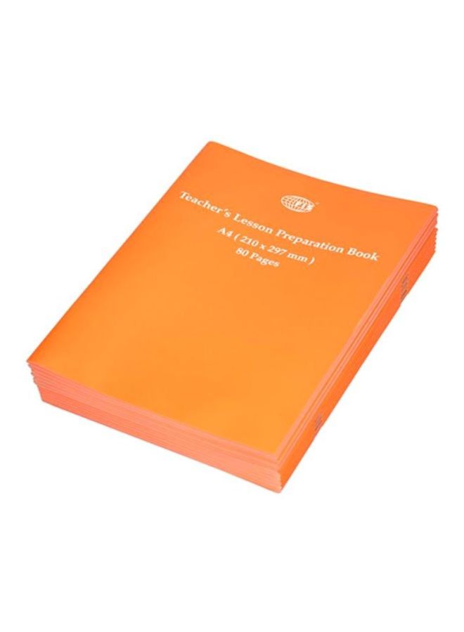 FIS 12-Piece A4 Notebook Set Orange - Image 1