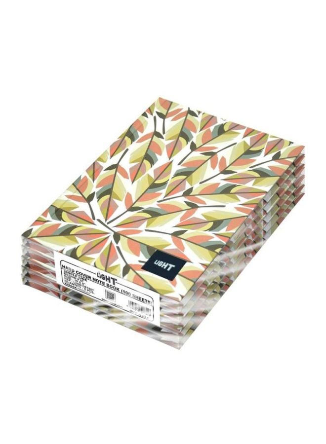 FIS 5-Piece Hard Cover Notebook Set Yellow/Beige - Image 1