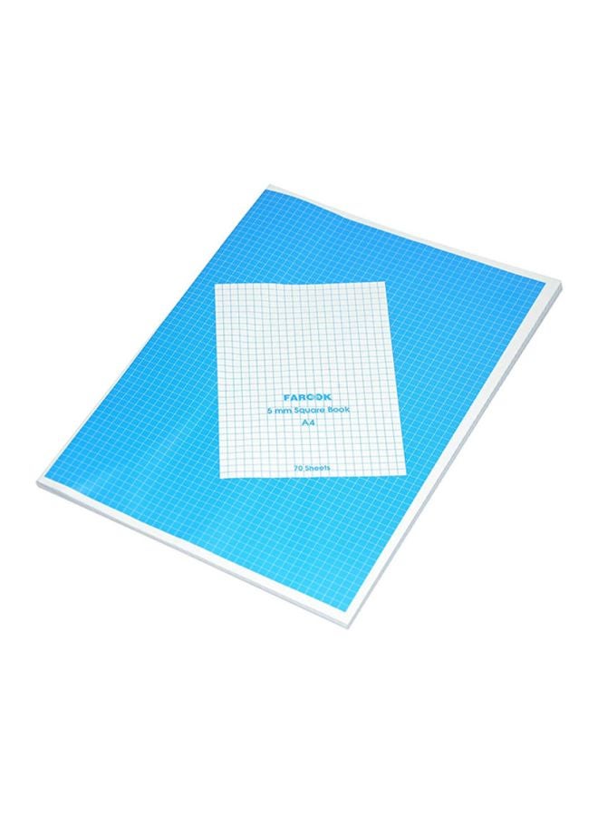 FIS 12-Piece A4 Square Notebook Set, 140 Pages Blue/White - Image 3