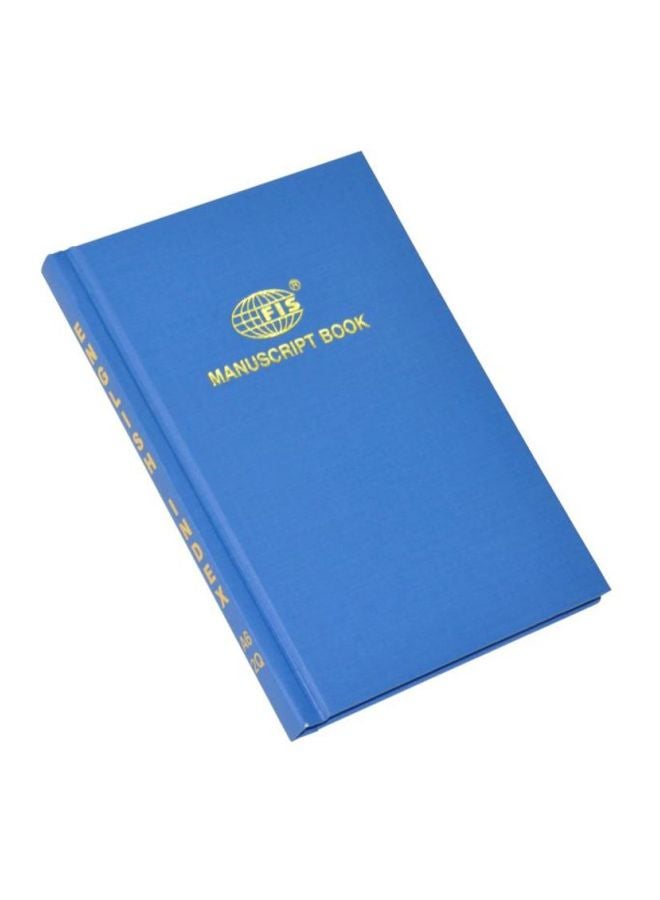 FIS 5-Piece Manuscript Book Set With English Index Blue - Image 3