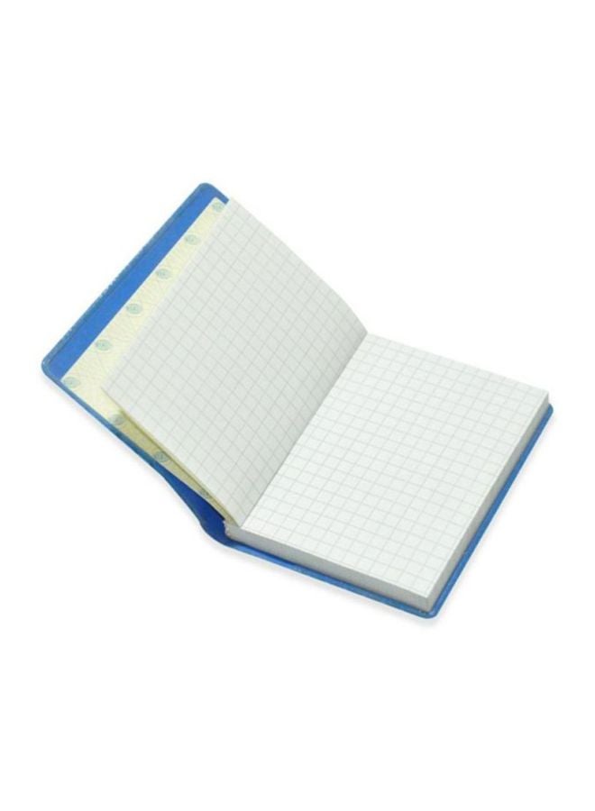 PVC Soft Cover Square Lines Notebook Blue/Black