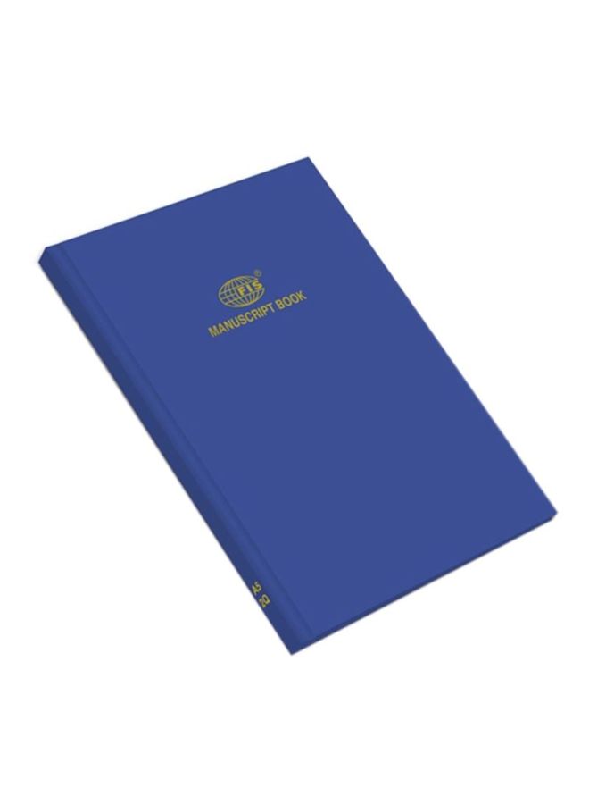 FIS A5 Manuscript Notebook, 96 Pages Blue - Image 1