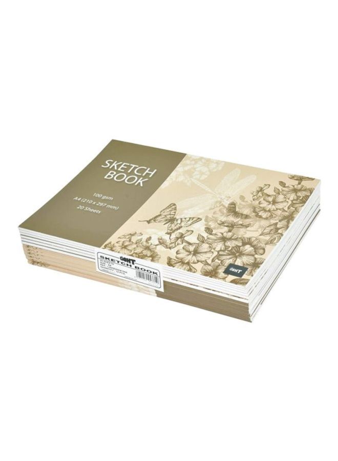 إف اي أس  دفاتر رسم مقاس A4، من 12 قطعة رمادي/بيج/أبيض - Image 1