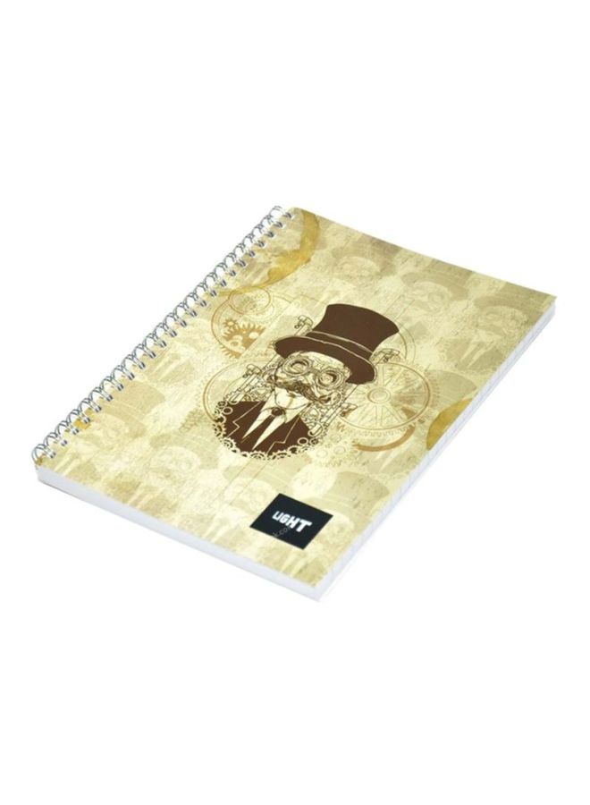 إف اي أس  طقم دفتر ملاحظات بسلك قياس A5 مع غطاء ناعم من 10 قطع بيج/ بني/ أخضر - Image 3