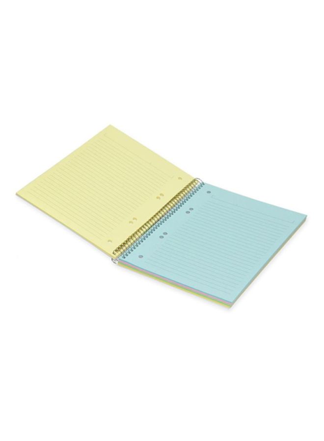 إف اي أس  دفتر ملاحظات مزود بغلاف مقوى وسلك حلزوني مقاس B5 أبيض/أصفر/وردي - Image 2