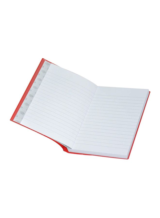 FIS 5-Piece A6 Notebooks, 96 Pages Red - Image 3
