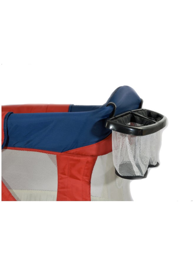 Uni baby - Mini Park Crib Red/Dark Blue - Image 1