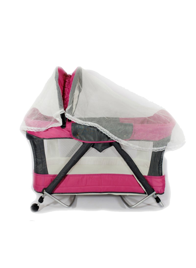Uni baby Mini Park Crib Pink - Image 2