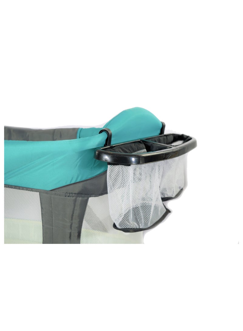 Uni baby - Mini Park Crib Aqua Green - Image 1