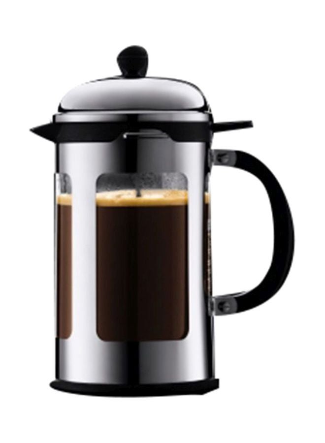 bodum Chambord Coffee Maker Cups Silver/Black/Clear 