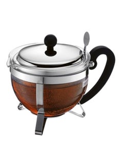 bodum Chambord Tea Pot Clear/Silver/Black 1Liters  - Image 1