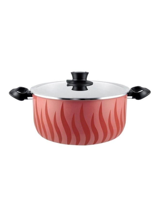 Tefal New Tempo Dutch Oven With Lid Red 26cm 