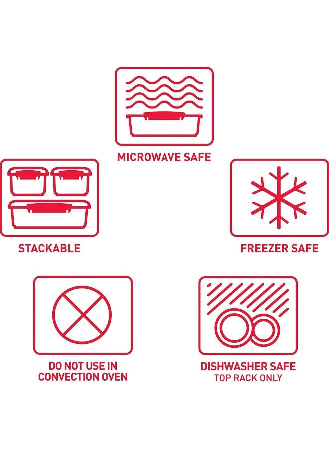 sistema - Microwave Steamer With Lock Red 2.4Liters - Image 1