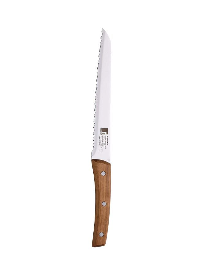 BERGNER Nature SS Bread Knife Brown 20cm  - Image 1