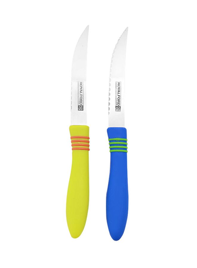 Royalford 12-Piece Fruit Knife Set Multicolour 44.5x24.9x1.8cm - Image 2