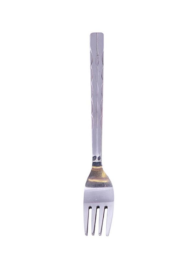RAJ 12-Piece Symphoney Dessert Fork Set Silver  - Image 2