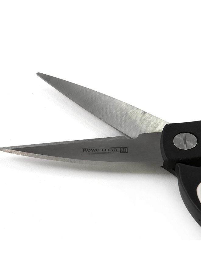 Royalford 3-In-1 Kitchen Scissor Black/Silver/White  - Image 4