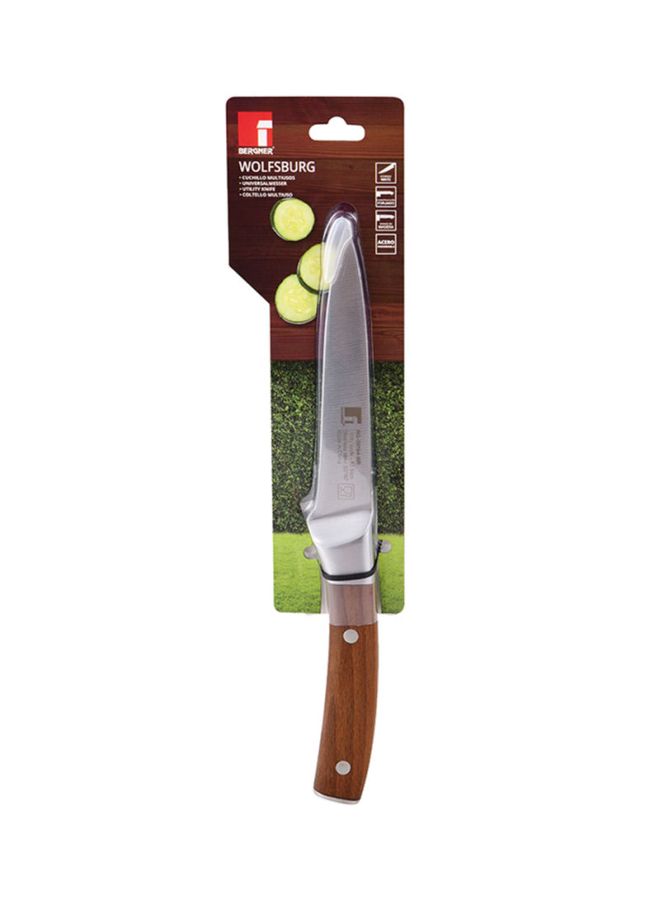 BERGNER Wolfsburg SS Utility Knife Brown 12.5cm - Image 3