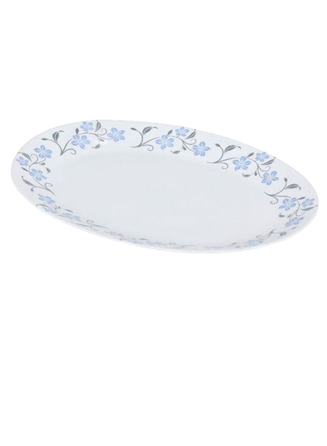 DELCASA Ergonomic Design Oval Platter White/Blue/Grey 32meter  - Image 2